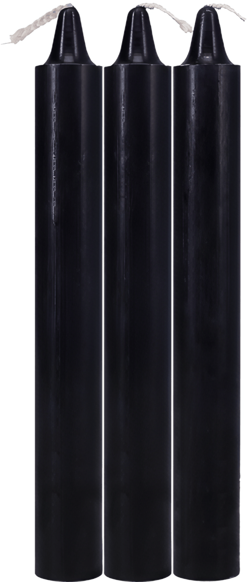 Japanese Drip Candles - 3 Pack - Black - Btantalized.com.au