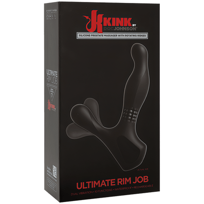 Ultimate Rim Job - Silicone Prostate Massager With Rotating Ridges - Btantalized.com.au