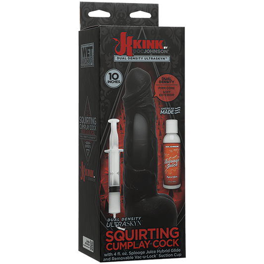 10" Dual Density ULTRASKYN Squirting Cumplay Cock - Btantalized.com.au