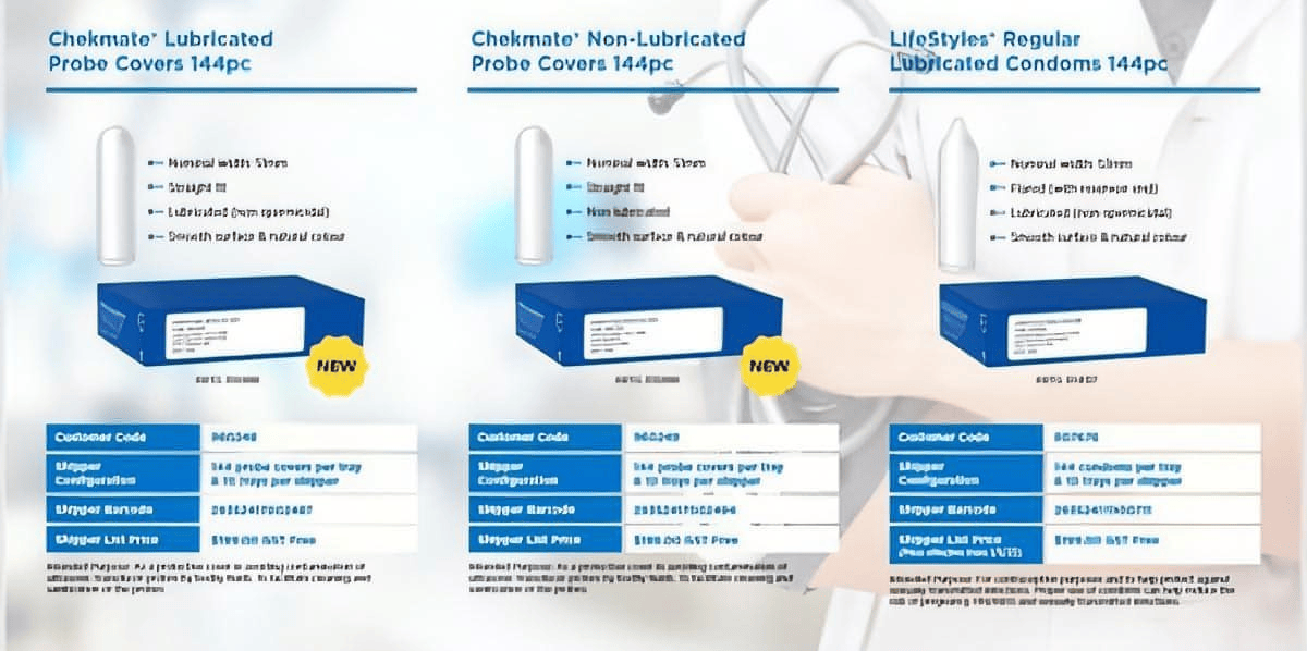 Chekmate Non Lubricated Probe Cover 144's - Btantalized.com.au