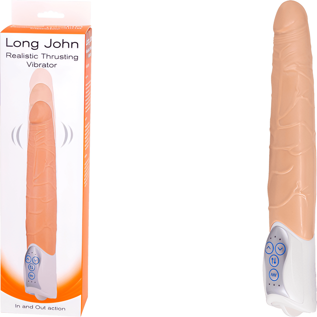 Long John Realistic Thrusting Vibrator - Btantalized.com.au
