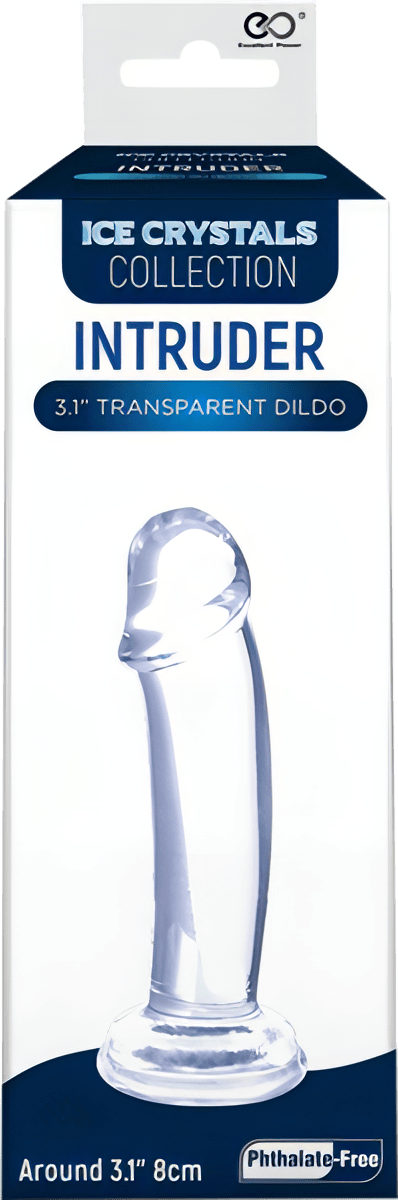 Intruder 3.1" Transparent Dildo - Btantalized.com.au