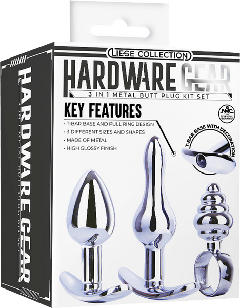 3 in 1 Metal Butt Plug Kit Set - Btantalized.com.au