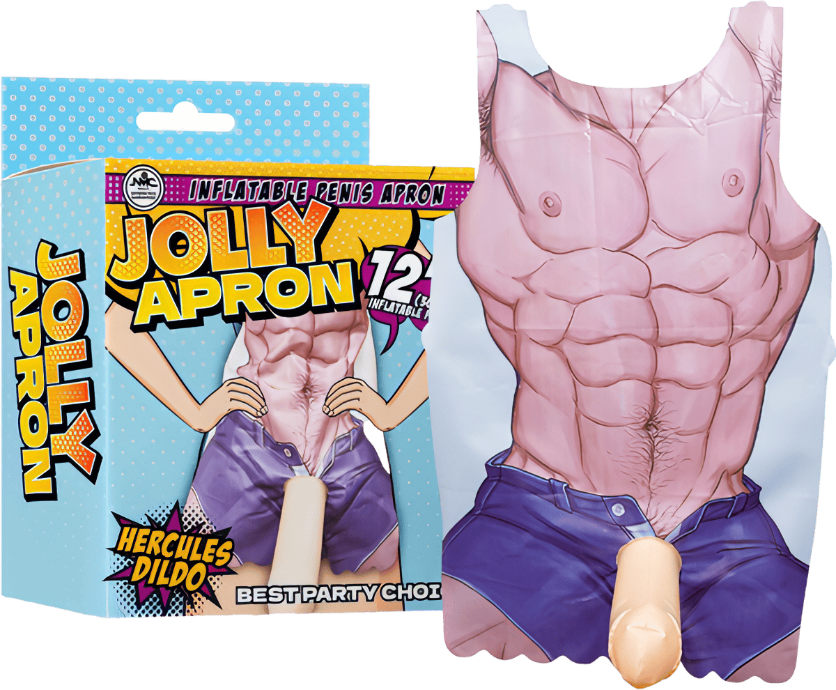 Jolly Apron - 12" Inflatable Penis - Btantalized.com.au