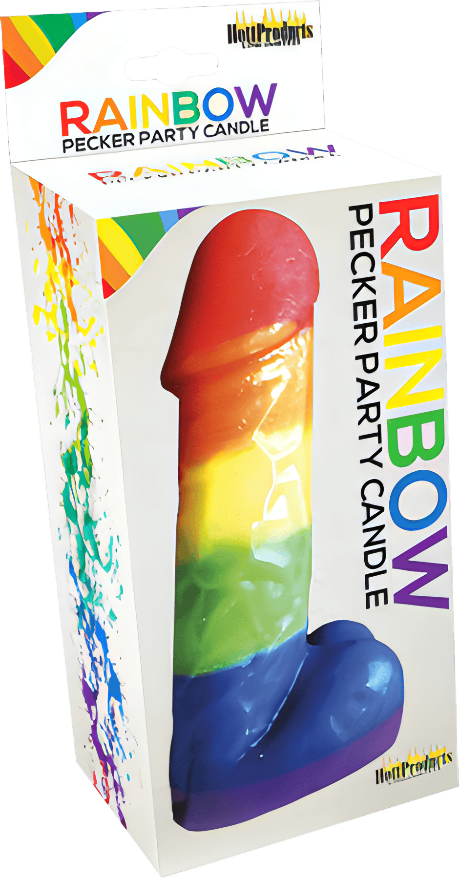 Rainbow Pecker Party Candle - Btantalized.com.au