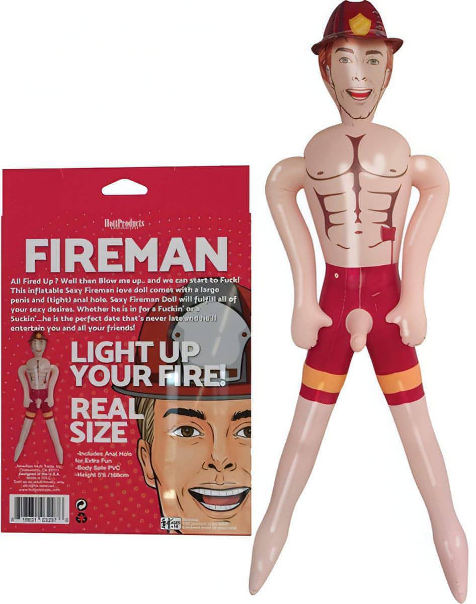 Fireman Inflatable Doll - Btantalized.com.au