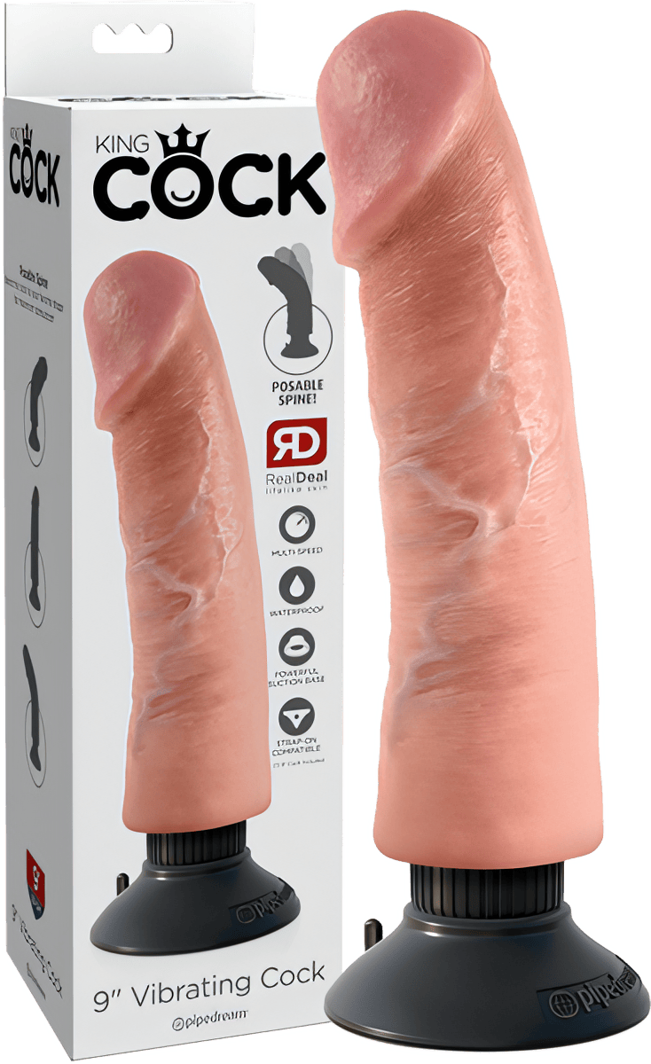 9" Vibrating Cock - Btantalized.com.au