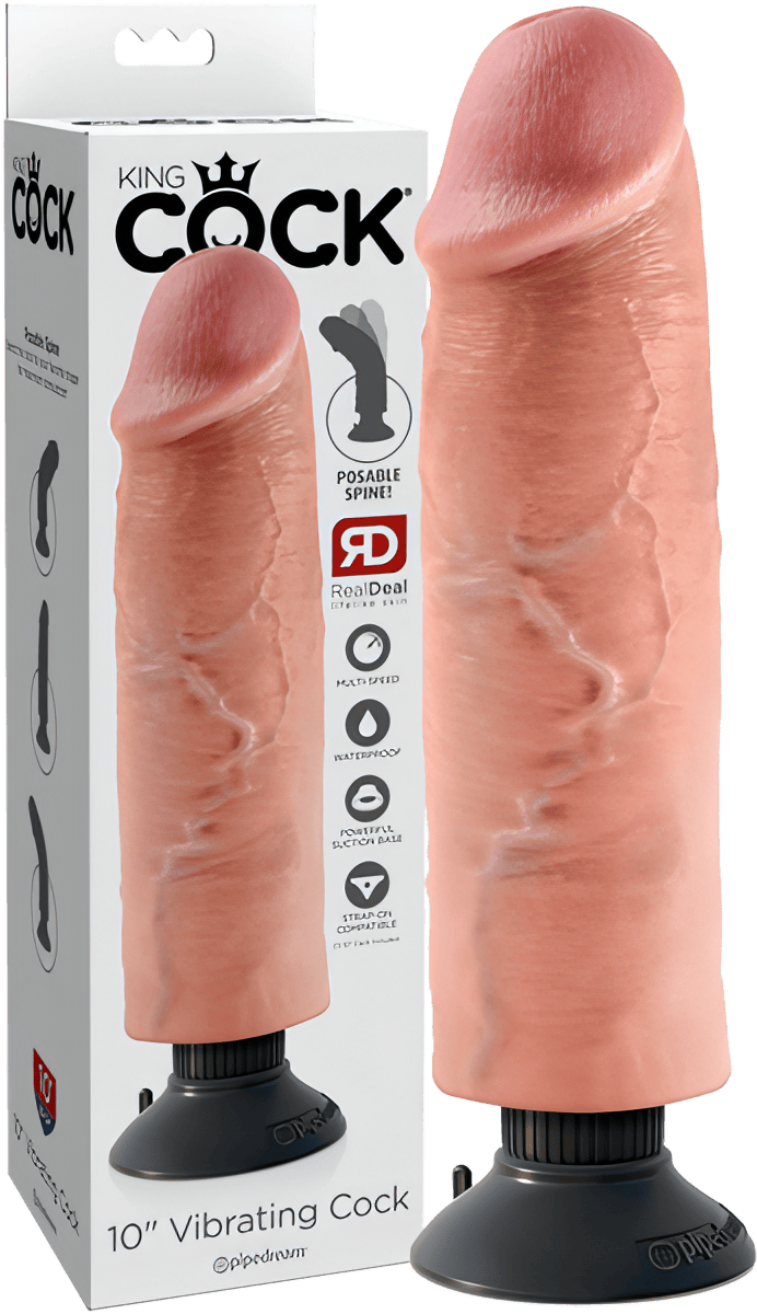 10" Vibrating Cock - Btantalized.com.au