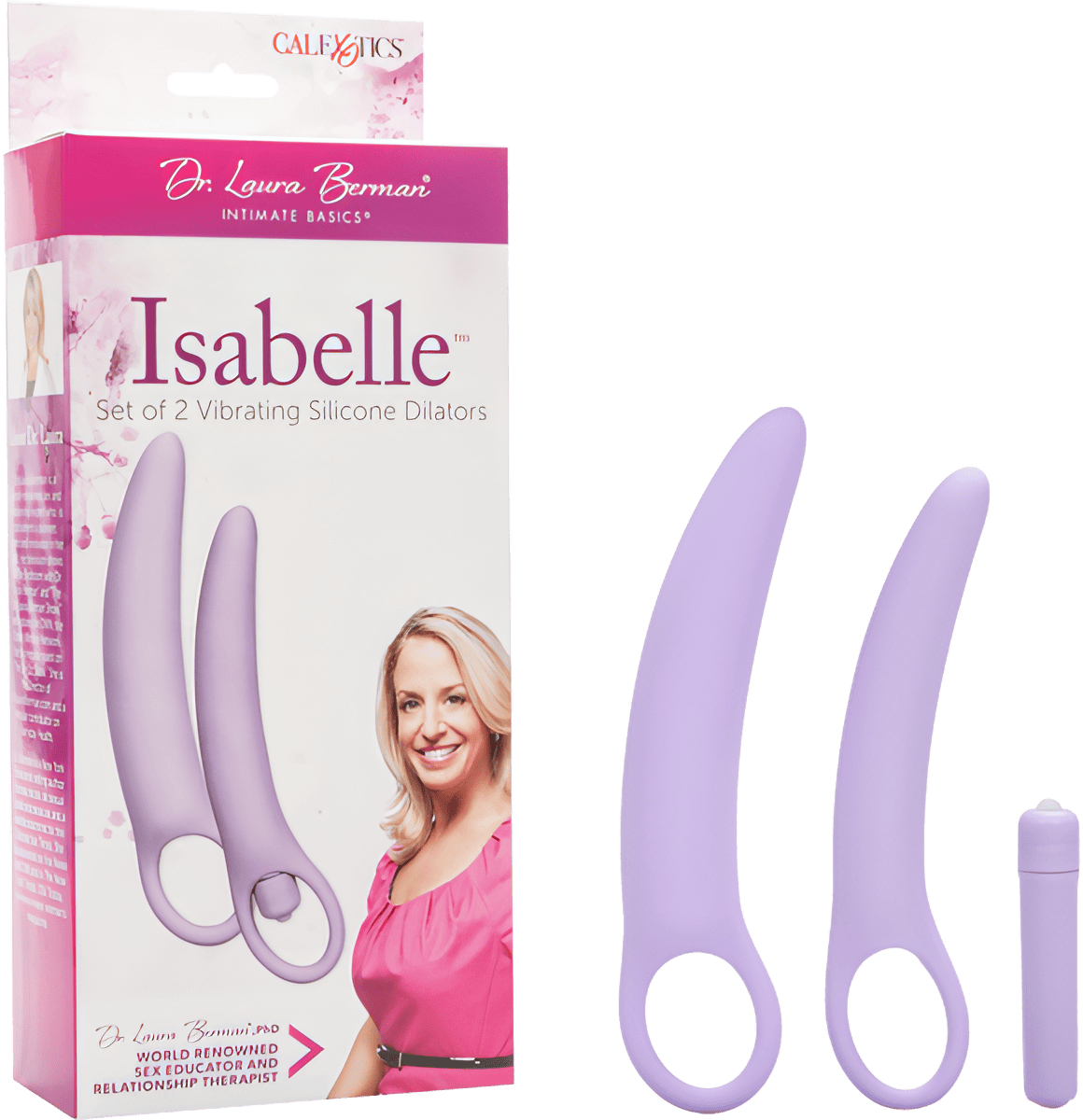 Isabelle Set Of 2 Vibrating Silicone Dilators - Btantalized.com.au