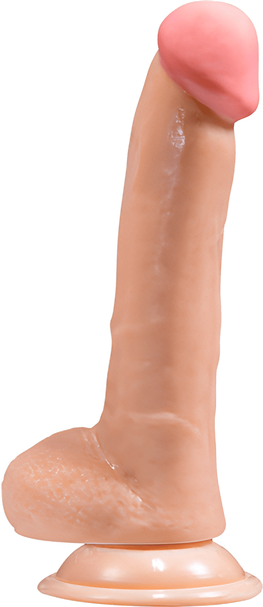 8" Realistic Dong With Balls - Btantalized.com.au