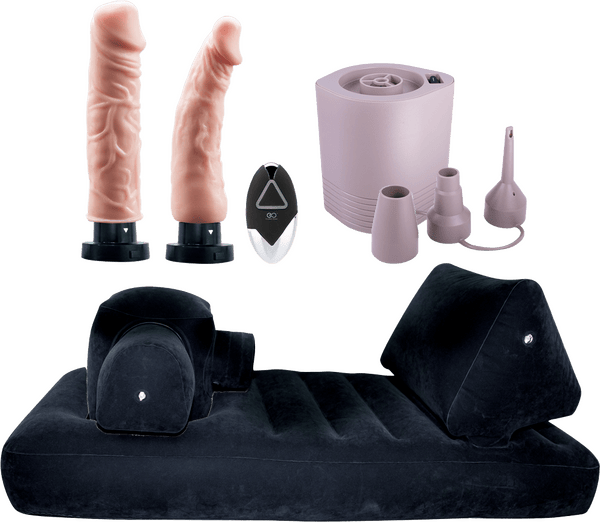 Premium Inflatable Bed with Velvet Surface - Btantalized.com.au