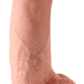 9" Vibrating Cock With Balls - Btantalized.com.au