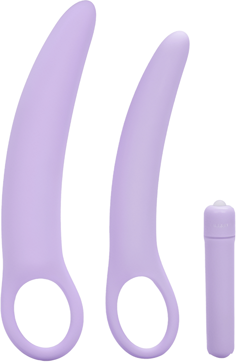 Isabelle Set Of 2 Vibrating Silicone Dilators - Btantalized.com.au
