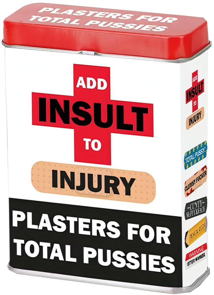 Add Insult To Injury Plasters - Btantalized.com.au