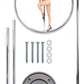 Fetish Fantasy Series Fantasy Dance Pole - Silver - Btantalized.com.au