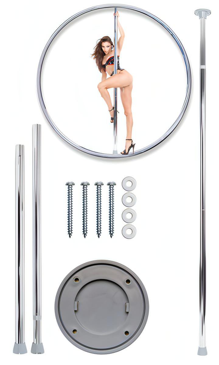 Fetish Fantasy Series Fantasy Dance Pole - Silver - Btantalized.com.au