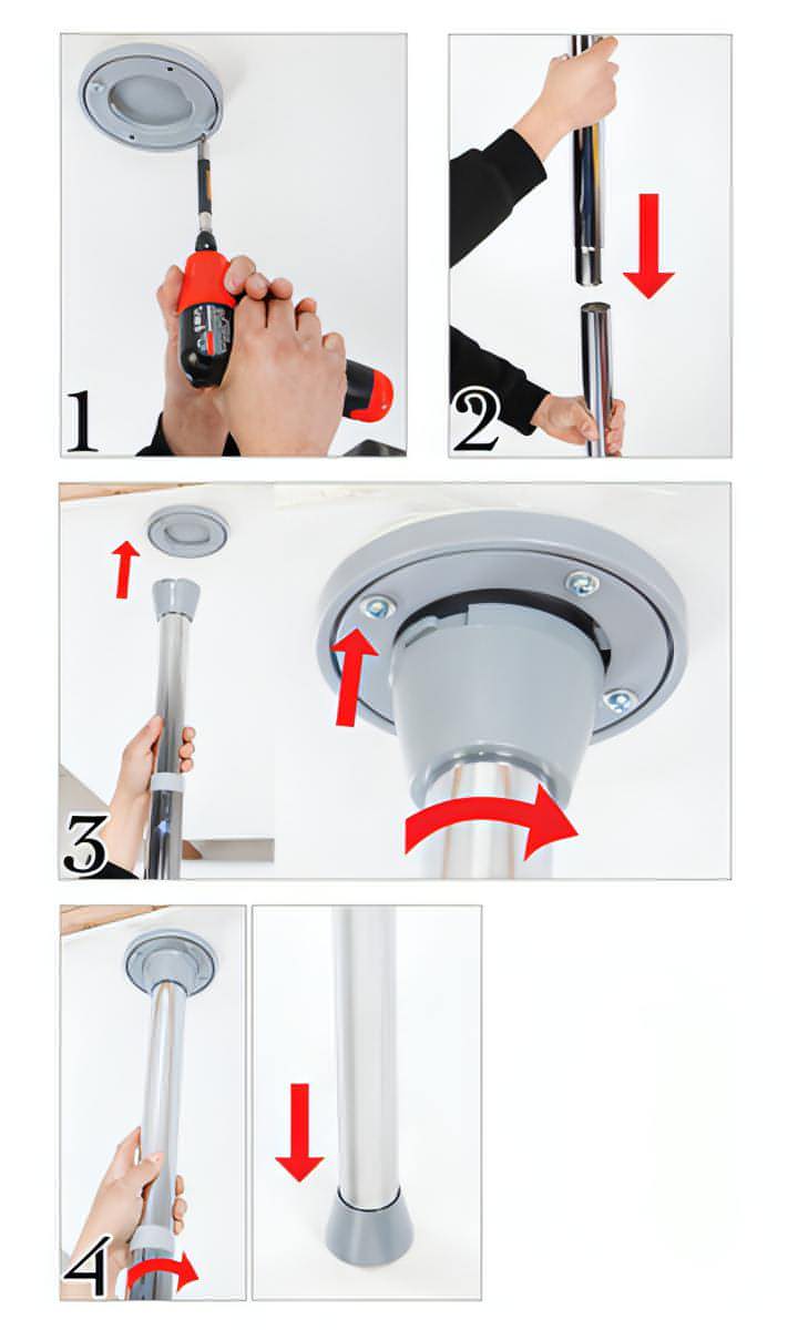 Fetish Fantasy Series Light-Up Disco Dance Pole - Multi - Btantalized.com.au