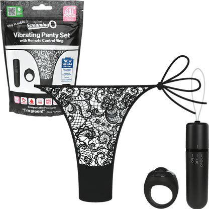 Vibrating Panty Set W/ Remote Ring 4T High Pitch Treble - Btantalized.com.au