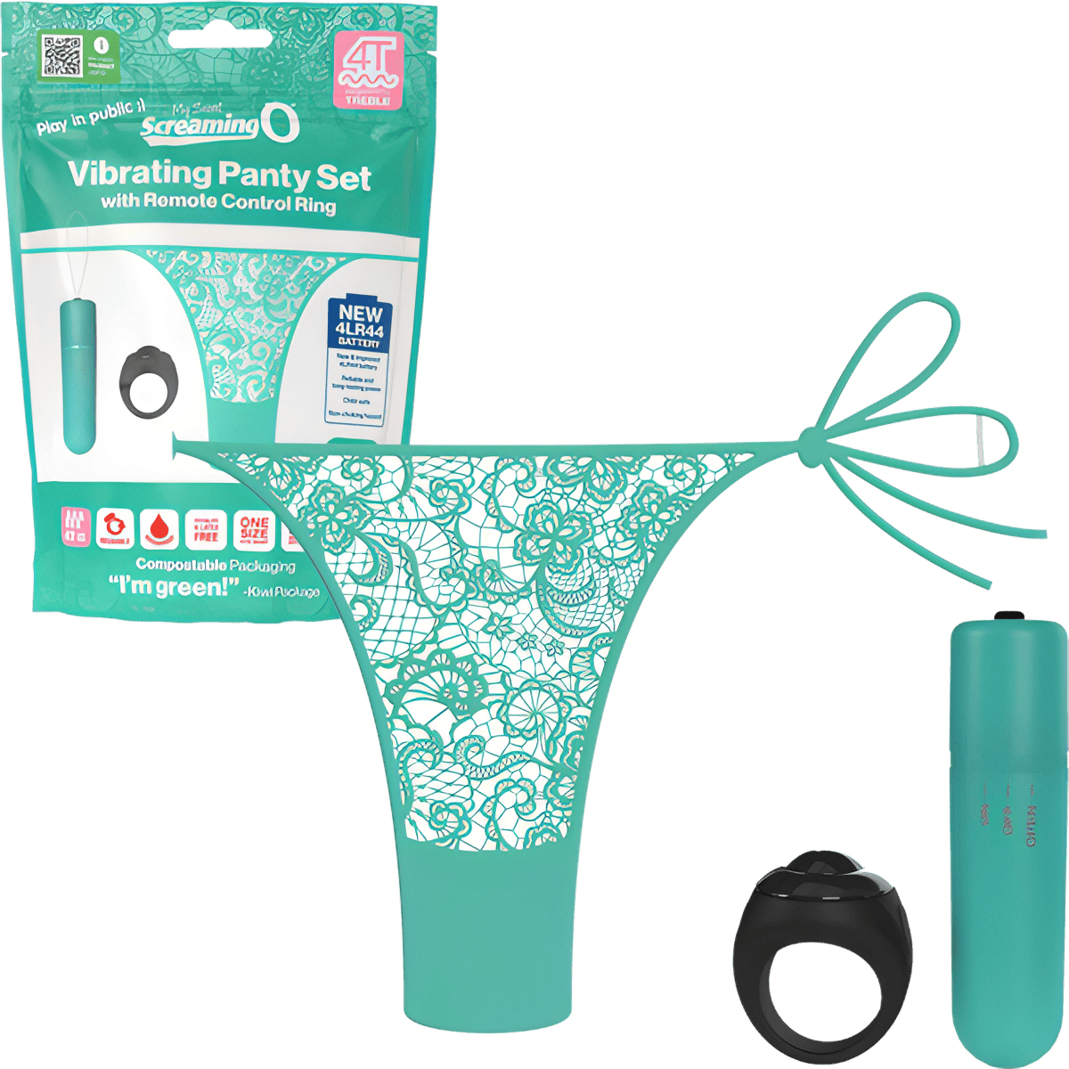 Vibrating Panty Set W/ Remote Ring 4T High Pitch Treble - Btantalized.com.au