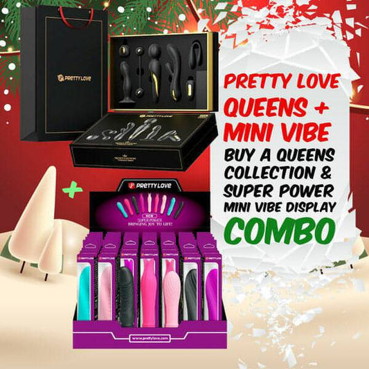 Mini Queen's Luxury Collection &amp; Super Power Mini Vib  Combo - Btantalized.com.au