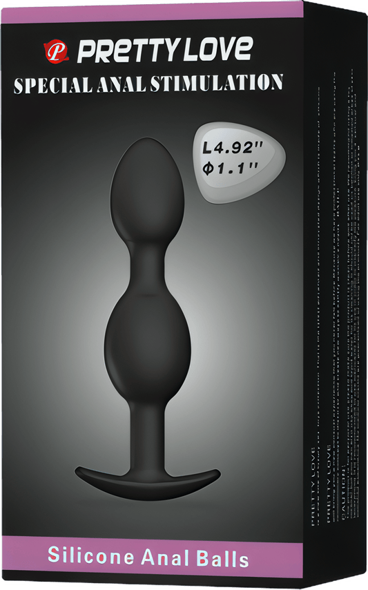 Silicone Anal Balls 4.92" - Btantalized.com.au