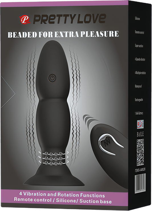 Beaded For Extra Pleasure Remote Butt Plug - Btantalized.com.au