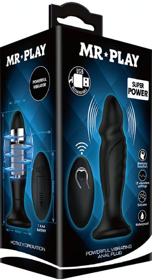 Powerful Vibrating Anal Plug - Btantalized.com.au