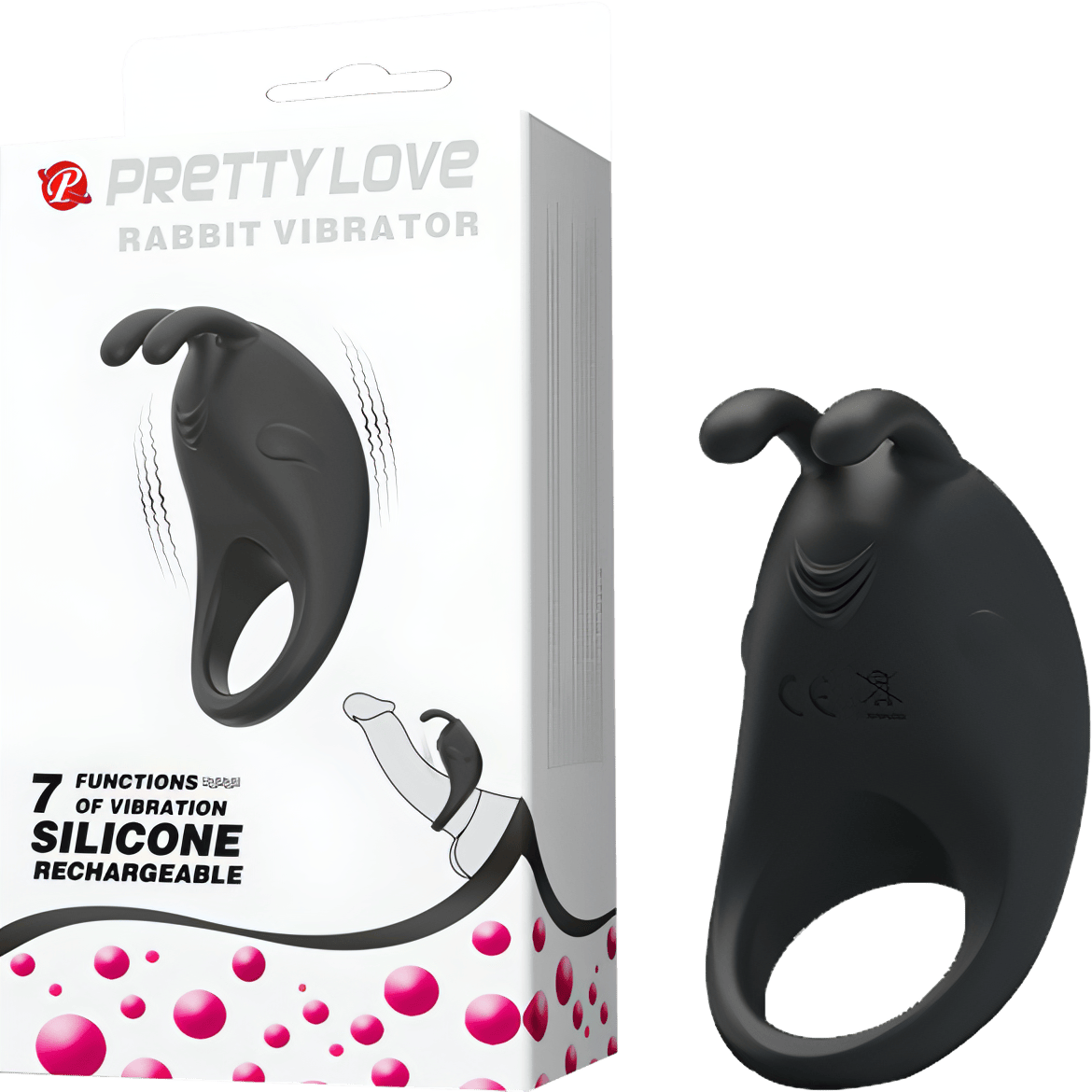 Rechargeable Rabbit Vibrator Cockring - Btantalized.com.au
