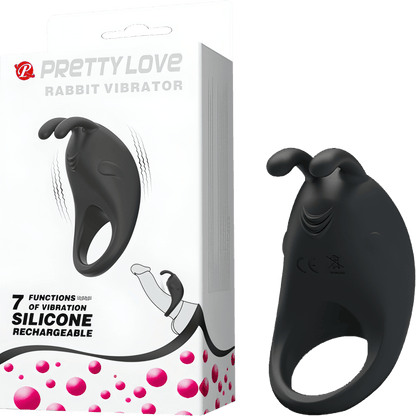 Rechargeable Rabbit Vibrator Cockring - Btantalized.com.au
