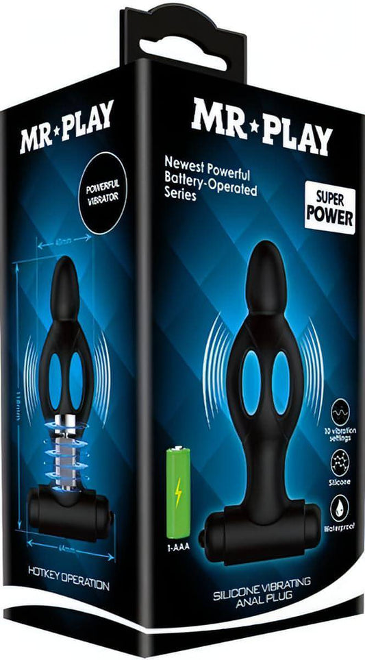Silicone Vibrating Anal Plug - Btantalized.com.au