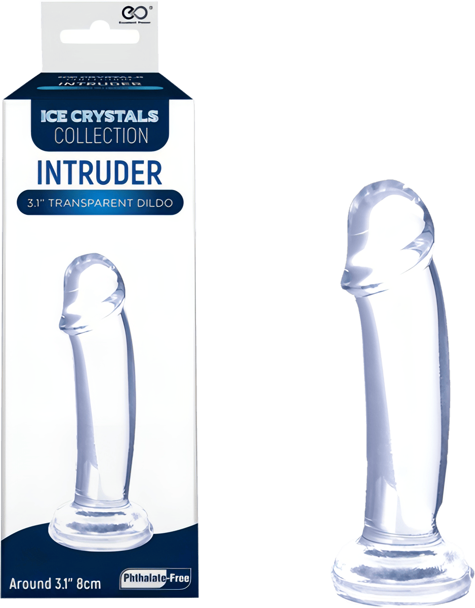 Intruder 3.1" Transparent Dildo - Btantalized.com.au