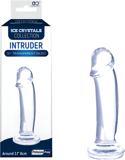 Intruder 3.1" Transparent Dildo - Btantalized.com.au