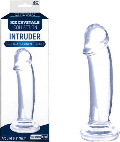 Intruder 6.3" Transparent Dildo - Btantalized.com.au