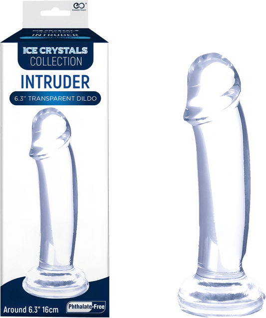 Intruder 6.3" Transparent Dildo - Btantalized.com.au