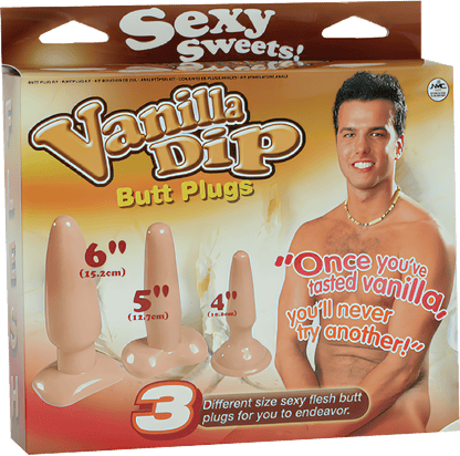 Vanilla Dip Butt Plugs - Btantalized.com.au