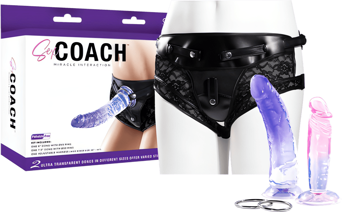 Sex Coach With 6 &amp; 7" Dildo - Btantalized.com.au