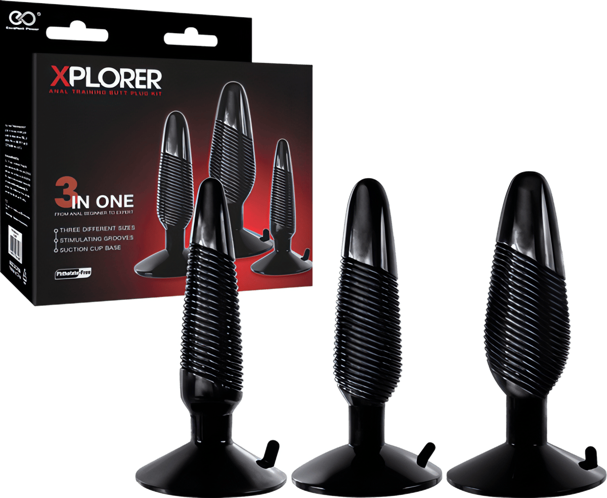 Xplorer Anal Training Butt Plug Kit - Btantalized.com.au