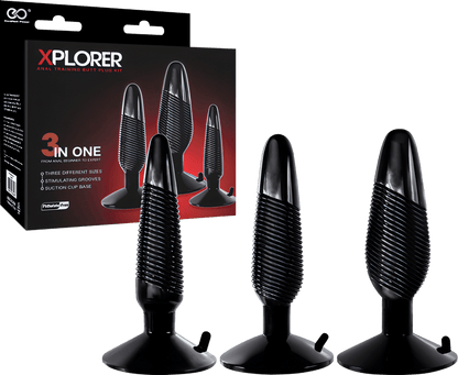 Xplorer Anal Training Butt Plug Kit - Btantalized.com.au