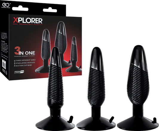 Xplorer Anal Training Butt Plug Kit - Btantalized.com.au