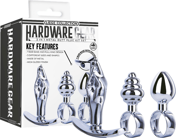 3 in 1 Metal Butt Plug Kit Set - Btantalized.com.au