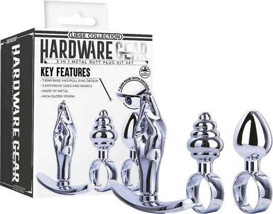 3 in 1 Metal Butt Plug Kit Set - Btantalized.com.au