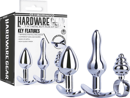 3 in 1 Metal Butt Plug Kit Set - Btantalized.com.au