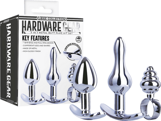 3 in 1 Metal Butt Plug Kit Set - Btantalized.com.au