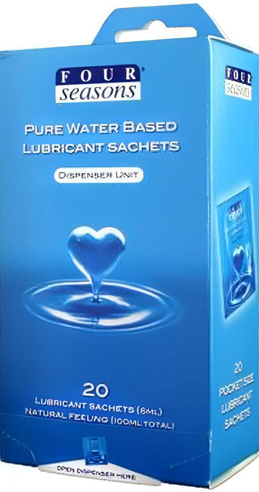 20PK Water Based Lube Sachets - Btantalized.com.au
