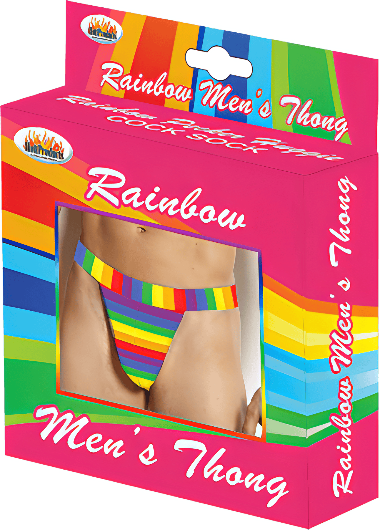 Rainbow Mens Thong - Btantalized.com.au