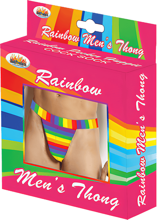 Rainbow Mens Thong - Btantalized.com.au