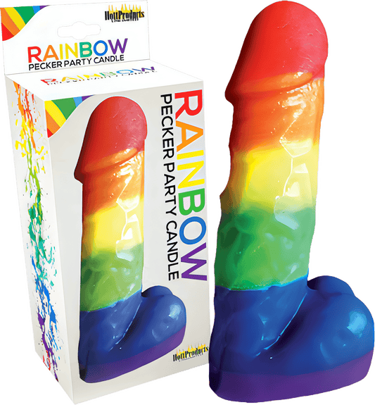 Rainbow Pecker Party Candle - Btantalized.com.au