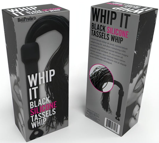 Whip It! Black Tassel Whip - Btantalized.com.au