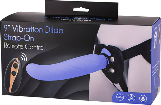 9" Vibrating Dildo Strap-On Remote Control - Btantalized.com.au