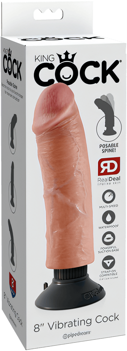 8" Vibrating Cock - Btantalized.com.au